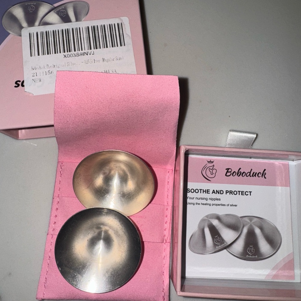 Silver Nursing Nipple Shields Boboduck